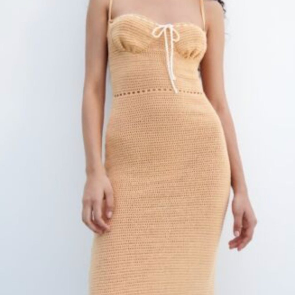Zara SS22 Knit Corset Dress Size S